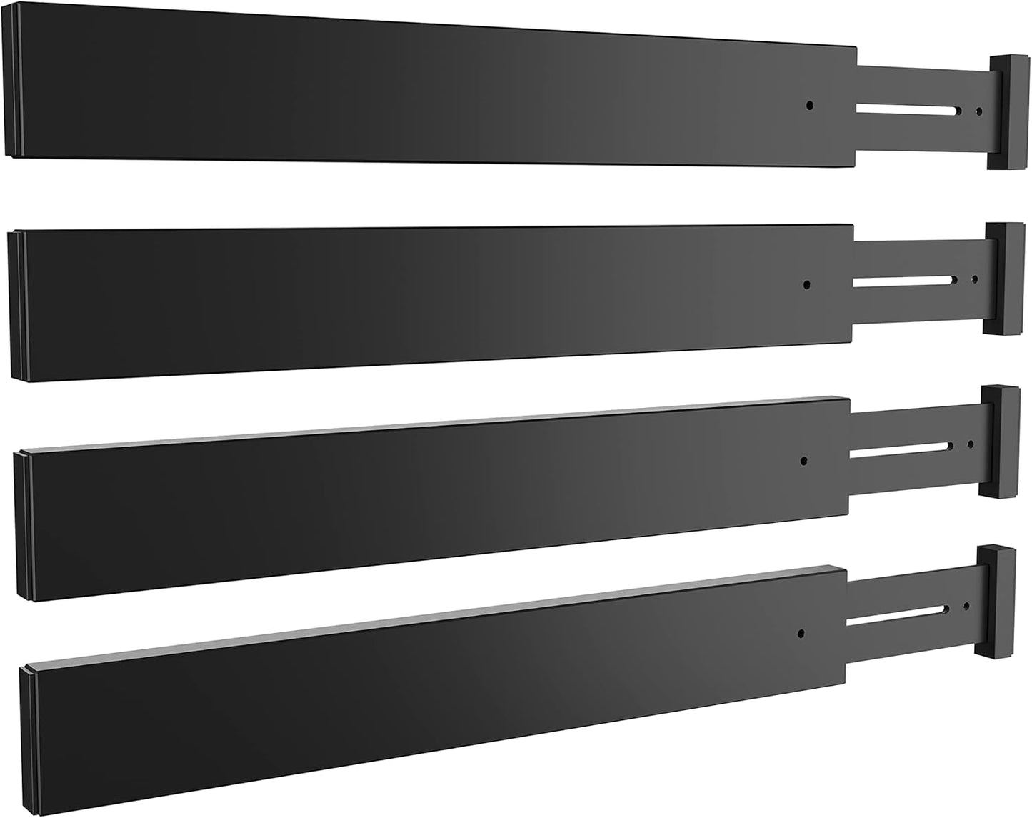 BAMEOS Drawer Dividers kitchen Organization Bamboo Utensil Organizers for Kitchen Bedroom Bathroom Dresser Office 4-pack