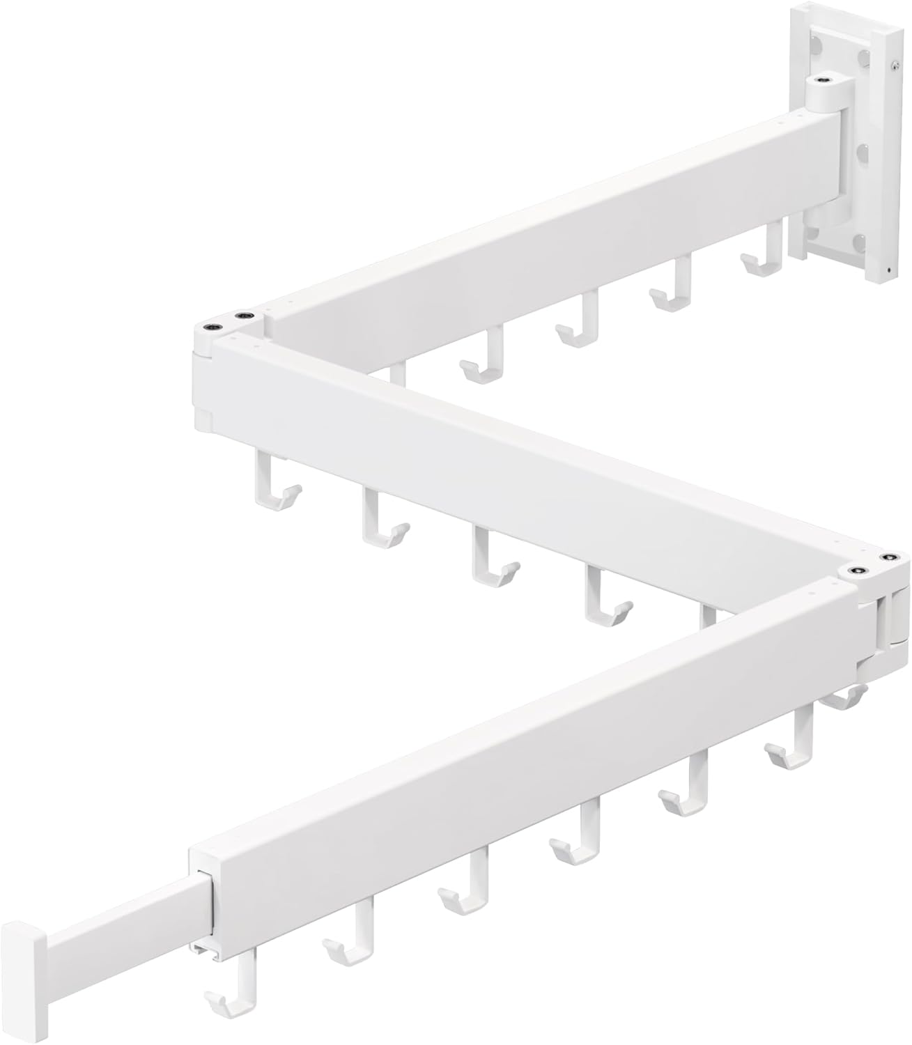 Wall Mounted Clothes Hanger,Clothes Drying Rack,Laundry Drying Rack,Drying Rack Clothing,Laundry Hanger Rack,Retractable Dryer Racks,Collapsible, Aluminum,can be Fold Upward & Left & Right