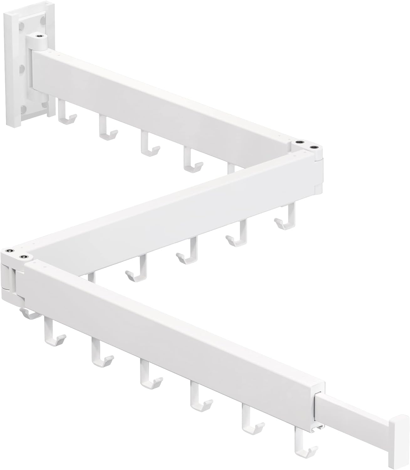 Wall Mounted Clothes Hanger,Clothes Drying Rack,Laundry Drying Rack,Clothes Rack Wall Mount,Drying Rack Clothing,Laundry Rack,Folding,Retractable,Collapsible,can Fold Upward & Left & Right