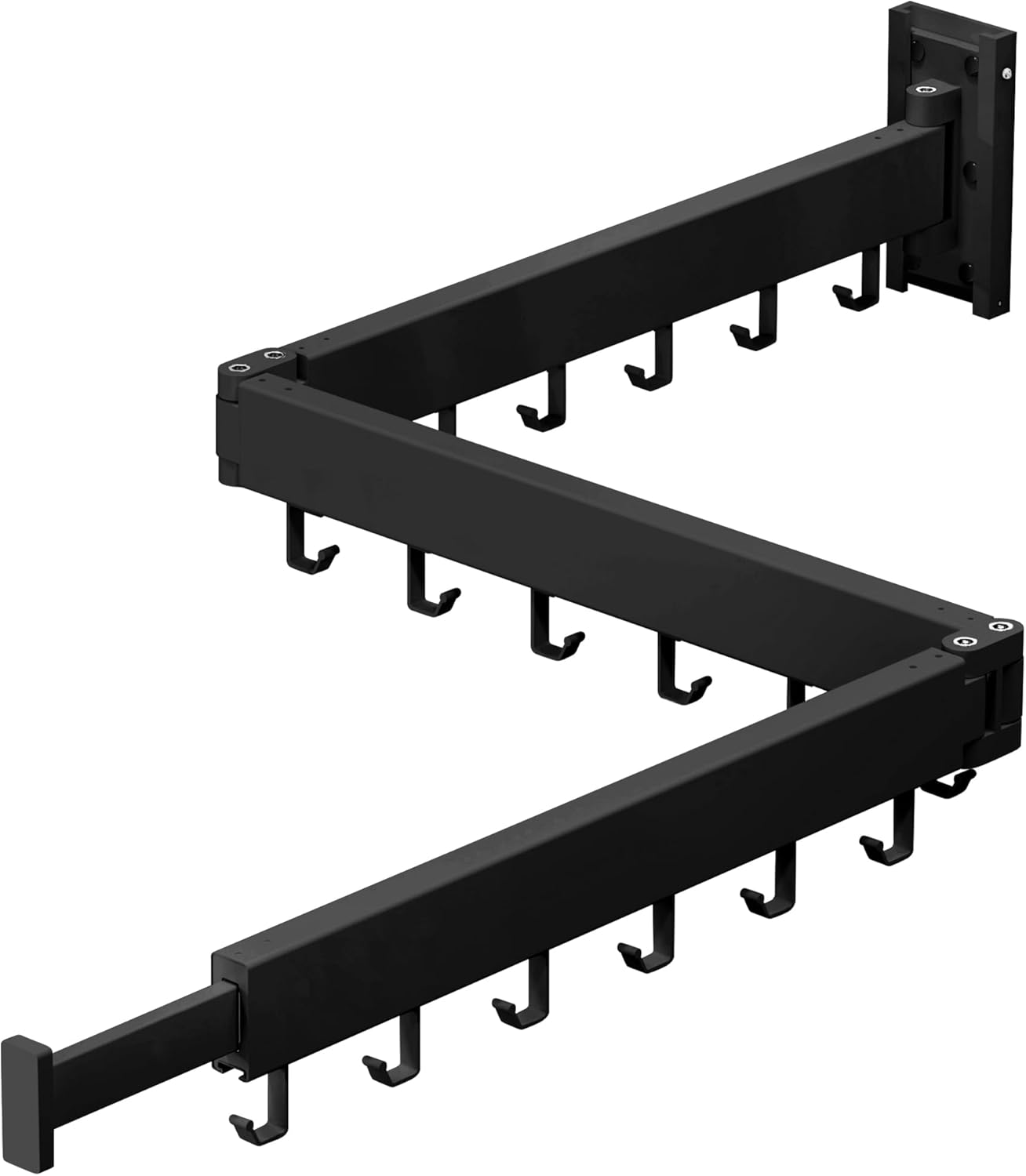 Wall Mounted Clothes Hanger,Clothes Drying Rack,Laundry Drying Rack,Drying Rack Clothing,Laundry Hanger Rack,Retractable Dryer Racks,Collapsible, Aluminum,can be Fold Upward & Left & Right